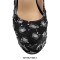 Round Toe Chunky Heels Mary Janes Platforms Punk Pumps - Black