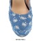 Round Toe Chunky Heels Mary Janes Platforms Punk Pumps - Blue