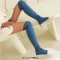 Round Toe Platforms Over The Knees Waterproof Vintage Sneakers  Boots - LightBlue Denim