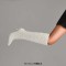 Pointed Toe Crystal Stiletto Heels Knee Highs Warm Fluffy Curly Booties with Side Zipper - White Faux Wool