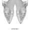 Pointed Toe Stiletto Heels Belt Buckle Straps Ankle Highs Punk Boots - Silver