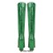 Pointed Toe Chunky Heels Knee Highs Snake Print Boots - Green