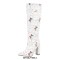 Pointed Toe Chunky Heels Knee Highs Butterfly Mariposa Glitters Boots - White