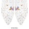 Pointed Toe Chunky Heels Knee Highs Butterfly Mariposa Glitters Boots - White