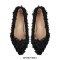 Stiletto Heels Pointed Toe Faux Fur Cute Pumps - Black