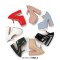 Round Toe High Platforms Chunky Heels Mary Janes Pumps - Red Patent