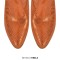 Pointed Toe Chunky Heels Western Style Knee Highs Snake Print Western Cowgirl Boots - Orange Faux Leather