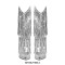 Pointed Toe Stilettos Sequin Fringe Sexy Knee Highs Boots - Silver