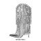 Pointed Toe Stilettos Sequin Fringe Sexy Knee Highs Boots - Silver