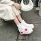 Round Toe Heart Patchwork Ankle Highs Platforms Wedges Boots - Yellow Faux Leather