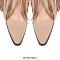 Pointed Toe Chunky Low Heels Fringe Over The Knees Rivets Western Cowboy Boots - Beige