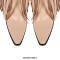 Pointed Toe Chunky Low Heels Fringe Over The Knees Rivets Western Cowboy Boots - Beige