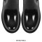 Round Toe Chunky Heels Platforms Butterfly Shaped Buckles Ankle Straps Patent Punk Boots - Black