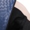 Pointed Toe Chunky Heels Knee Highs Wicker Pattern Autumn Winter Side Zipper Western Boots - Blue
