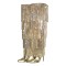 Pointed Toe Fringe Mettalic Slim Over The Knee Thigh High Stiletto Dance Boots - Gold