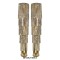 Pointed Toe Fringe Mettalic Slim Over The Knee Thigh High Stiletto Dance Boots - Gold