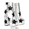 Round Toe Ankle High Side Zipper Platforms Chunky Heels Star Girl Boots - Silver Faux Leather
