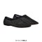Round Toe Transparent Rhinesones Slip On Ballet Flats - Black Mesh