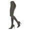 Pointed Toe Stiletto Heels Over The Knee Elastic Slim Pantyhose Stockings Boots - Black Synthetic Fabric