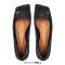 Square Toe Rhinestones Glitters Bling Slip On Daily Ballet Flats - Black Synthetic