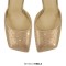 Square Toe Rhinestones Ankle Buckle Straps Chunky Heels Sandals - Beige Faux Leather