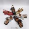 Pointed Toe Slingback Buckle Straps Retro Comfortable Flats Shoes - Silver Patent