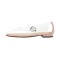 Square Toe Transparent Clear Mary Janes Flats Loafers - Beige PVC