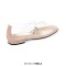 Square Toe Transparent Clear Mary Janes Flats Loafers - Beige PVC