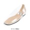 Square Toe Transparent Clear Mary Janes Flats Loafers - White PVC