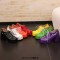 Round Toe Chunky Heels Faux Pearl Beads Decorated Lace Up Low Platforms Loafers Pumps - Purple Patent
