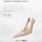 Pointed Toe Stiletto Heels Elegant Soft Sheepskin Pumps - Nude Leather