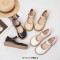 Round Toe Cute Oxford Casual Office Walking Comfortable Mary Janes Flats - Apricot Faux Leather