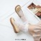 Round Toe Cute Oxford Casual Office Walking Comfortable Mary Janes Flats - Apricot Faux Leather