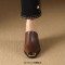 Pointed Metal Toe Wedges Heels Half Slippers Sandals - Brown Leather