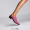 Pointed Metal Toe Chunky Heels Summer Rhinestones Sandals - Rose Microfiber