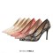 Pointed Toe Stiletto Heels Elegant Transparent Summer Spring Pumps - Pink Lace