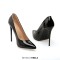 Pointed Toe Stiletto Heels Pumps - Black Patent