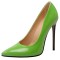 Pointed Toe Stiletto Heels Pumps - Green Patent