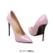 Pointed Toe Stiletto Heels Pumps - Light Purple Patent
