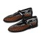 Round Toe Mary Janes Buckle Strap Mesh Ballet Loafers Flats - Black Mesh
