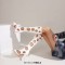 Peep Toe Stiletto Heels Hollowed Circles Stylish Knee Highs Back Zipper Breathable Boots - White Faux Leather