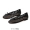 Round Toe Black Mesh Ballet Flats - Black Mesh