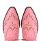 Pointed Toe Chunky Heels Western Style Thigh Highs Western Cowgirl Boots - Pink Flock