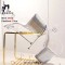 Peep Toe Stiletto Heels Ankle Transparent Buckle Straps Platforms Colorful Fishskin Pattern Sandals - Silver PVC