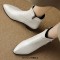 Pointed Toe Faux Pearls with Fleeces Decorated Flower Pattern Boots - White Microfiber