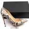 Pointed Toe Stiletto Heels Clouds Print Pumps - Gray Patent