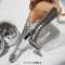 Pointed Toe Chunky Heels Back Zipper Knee Highs Boots - Silver Faux Leather