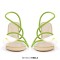 Peep Toe Kitten Heels Toe Flower Summer Wedding Sandals  - Pink Beige Patent