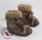 Designer Winter Boots 1017 with Bow - Brown Fur