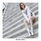 Stiletto Heels Pointed Toe Sports Sneakers Lace Up Booties - White